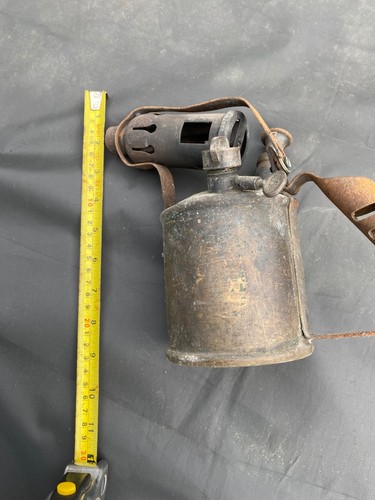 Brass paraffin blow torch lamp - torch,