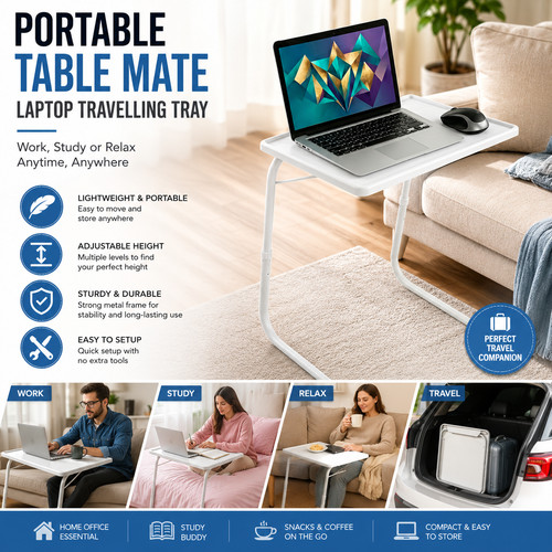 Folding laptop table portable - folding,