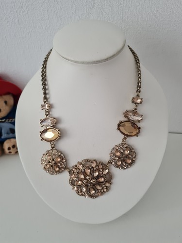 Vintage gold tone rhinestone - vintage,