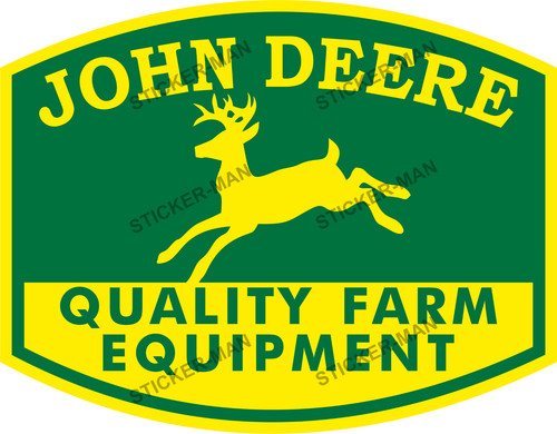 John deere sticker car van - john,
