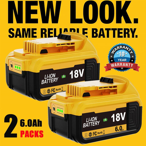 For dewalt 18v battery - 2x,