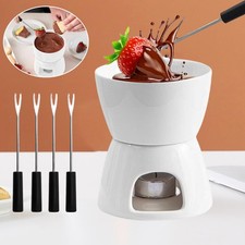Chocolate Fondue Set Home Mini Fondue Mug Non Electric Fondue Set with Tealight