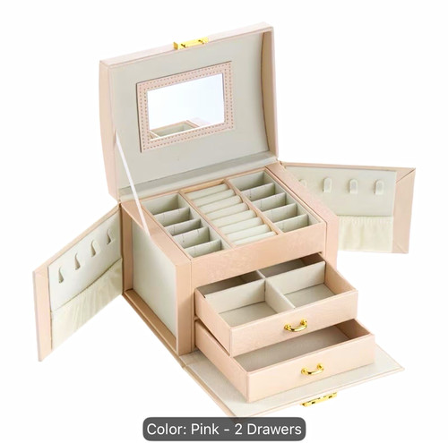 Pink faux leather jewellery - pink,