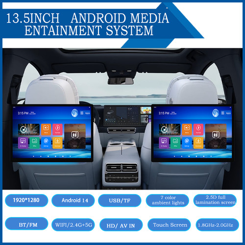 2pc car rear seat - seat, tv