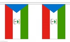 Equatorial Guinea Bunting  - 3m 6m 9m Metre Length 10 20 30 Flags - Polyester 