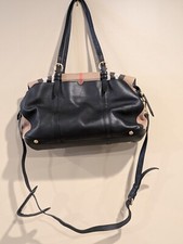 BURBERRY Mason Diaper Tote Bag with Calf Grain Leather & Gold Trim