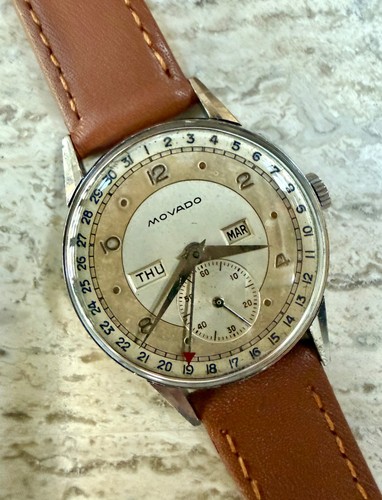 Vintage movado triple - movado, calendar