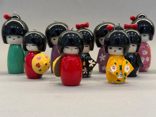 Job lot kokeshi dolls japanese - lot,