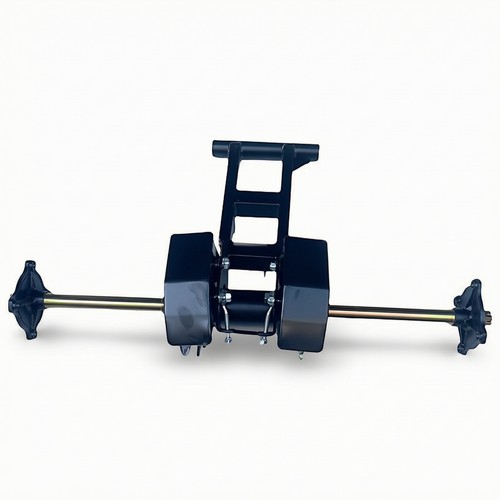 Rear axle with brackets - rear, metal