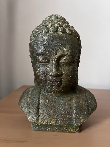 Large green buddha statue home - green,