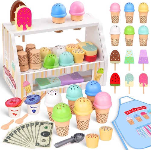 Wooden ice cream toys for - wooden, kids