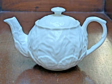 Wedgwood Coalport Countryware Baby Small Teapot White Cabbage Bone China 400ml