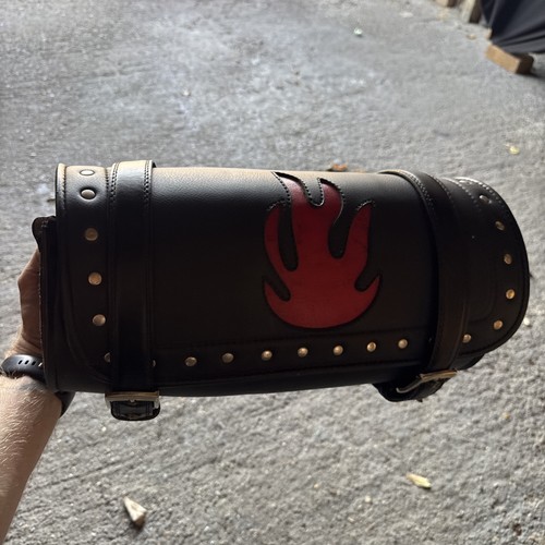 Motorcycle rear leather - leather, bag