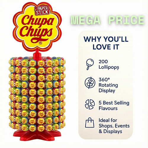 200 chupa chups lollies - 200,