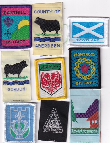 Boy scout badges - boy, scotland