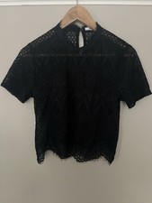 Women’s Zara Black Lace Top