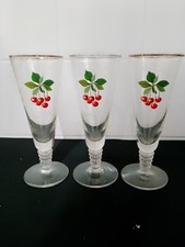 Pair Cherry B Advertising Drinks Glasses – Retro – Kitsch! –
