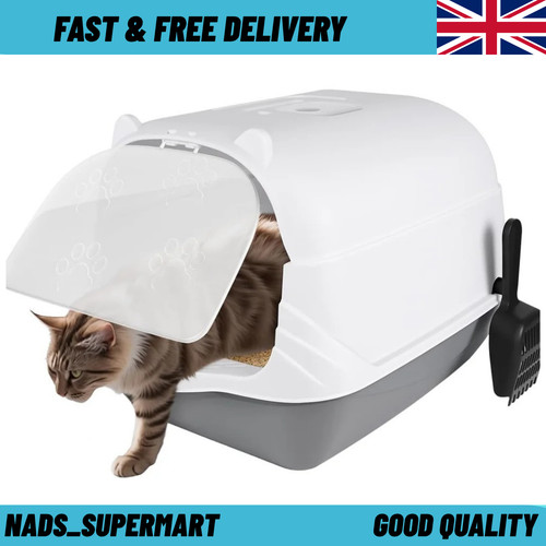 Large hooded cat - hooded, tray