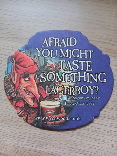 Wychwood hobgoblin beer mat - hobgoblin,