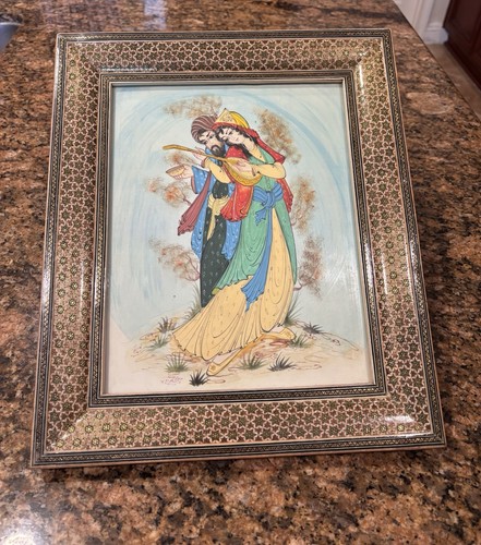 Vintage persian painting - painting, of