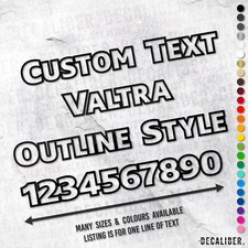 Custom Text Valtra Outline