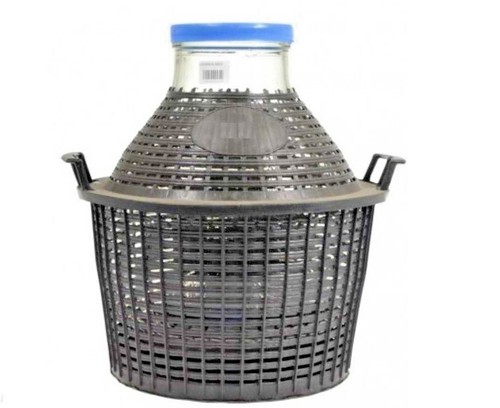 25l glass demijohn carboy wide - demijohn,