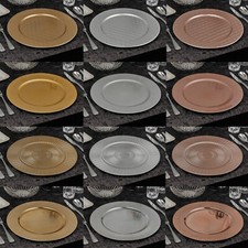 33cm Christmas Dinner Charger Plates Placemats Dining Table Setting Party Decor