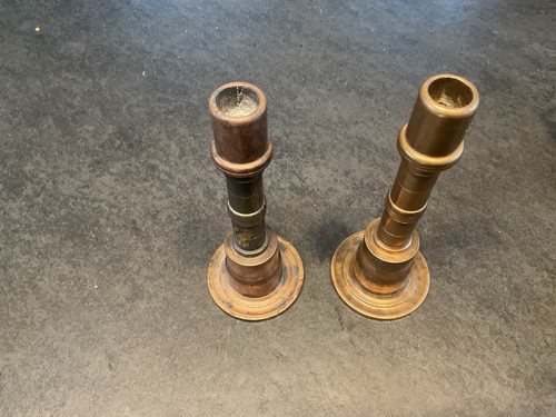 Pair solid brass trench - solid,