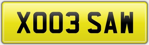 Unique van number plate - van, for