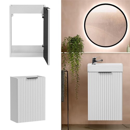 Cloakroom vanity unit - cloakroom, small