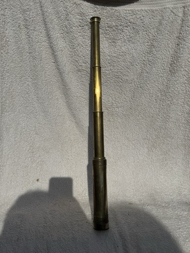 Antique telescope brass draw - brass,