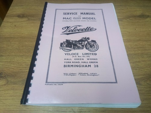 Velocette mac rigid - rigid, frame