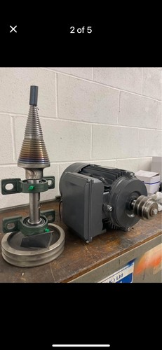 Cone log splitter and 5hp - log,