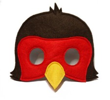 Christmas Robin Costume mask