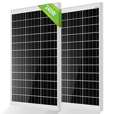 240W Solar Panel Solar Module 12V 120Watt Monocrystalline for 12V Solar Panel Kit