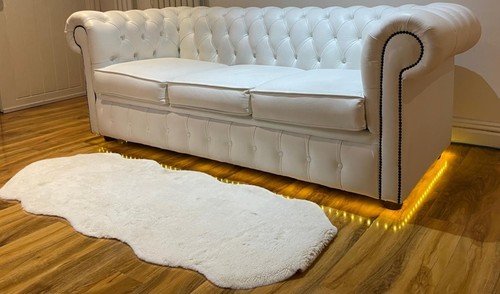 Leather sofa bed - leather,
