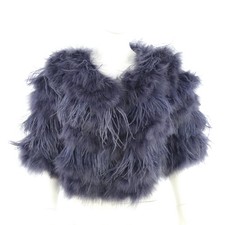 Women Real Feather Fur Jacket