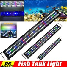 NEW| Aquarium Fish Tank LED Light Over-Head Full Spectrum Plant Lighting Lamp UK