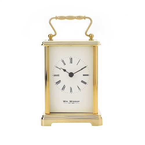 Widdop gold carriage clock - widdop,