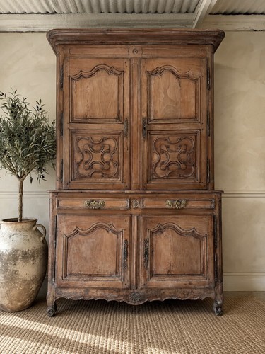 Antique french rustic cupboard - french,