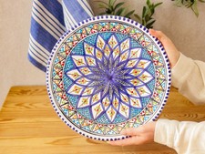 Handmade Tunisian Pizza Plate