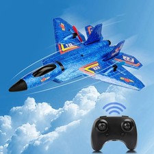 F22 Raptor RC Plane 2.4G 2CH Remote Control Flying Glider With LED Lights