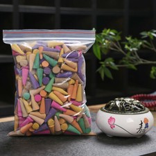 60 Pcs Indian Incense Burning Cones Natural Scents Fragrance's Aroma Spa Insense