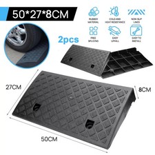 2pcs Heavy Duty Ramp Driveway Car Vehicle Threshold Ramp Kerb Ramps Curb Tool
