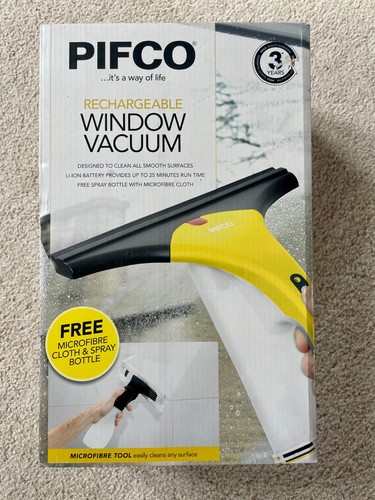 Rechargeable window vacuum - window,