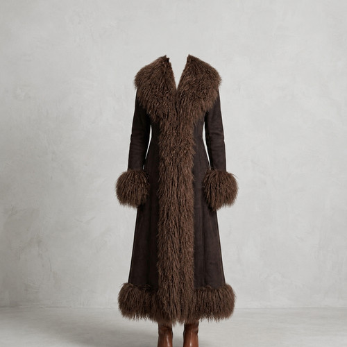 Penny lane brown long coat - penny,