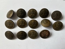 14 - 19thc Irish Livery Buttons With Unknown Family Crest, Dublin Maker.