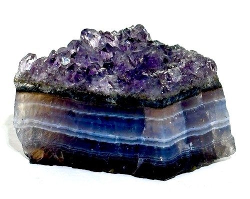 Amethyst crystal cluster - crystal, deep