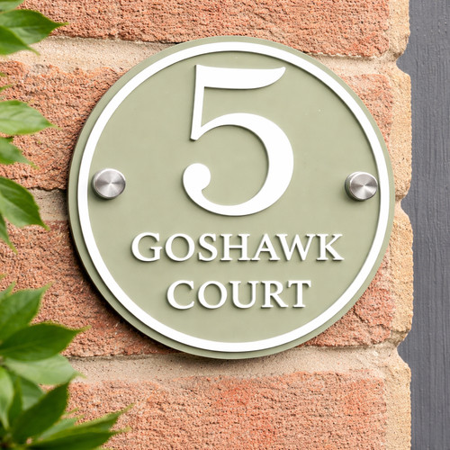 Personalised house number sign - number,