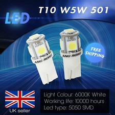 2x W5W T10 501 168 194 Bulbs